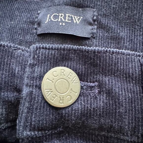 J Crew Pants Womens 28 Navy Blue Corduroy Skinny Stretch Ankle Classic Preppy - Picture 8 of 12